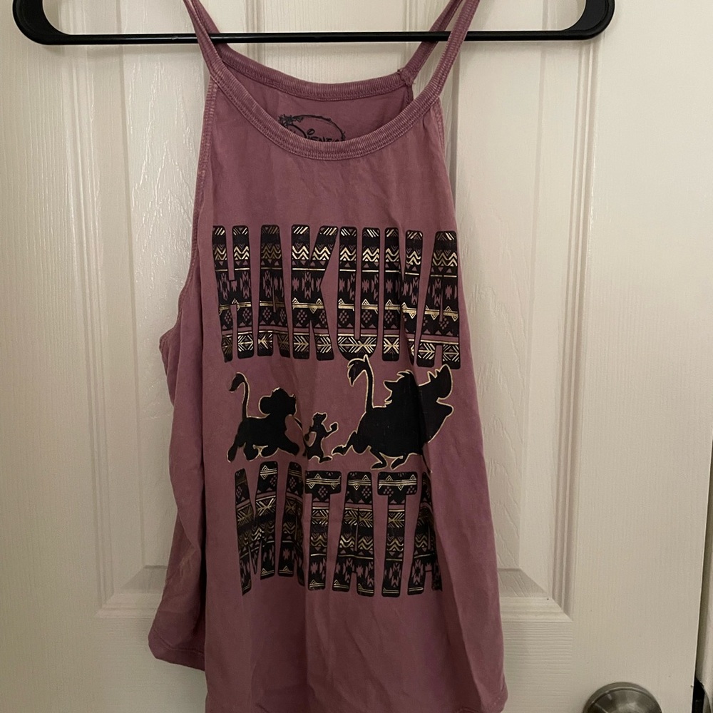 Disney Purple Hakuna Matata Lion King Tank Top Small